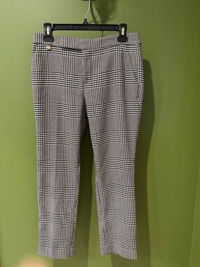 Ralph Lauren Black & White Glen Plaid Dress Pants